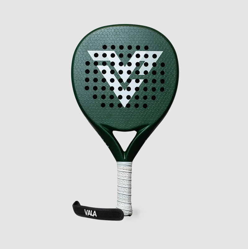 Green racquet studio shot