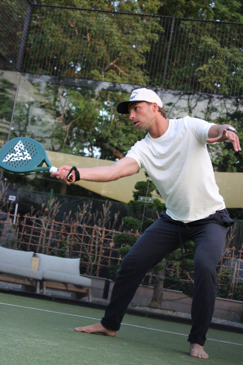 Green racquet lifestyle shot