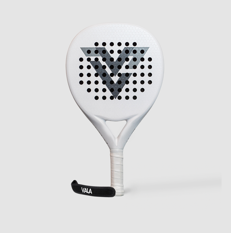 White racquet studio shot